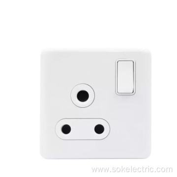 1Gang Double Pole Switched 15A Power Outlet Socket